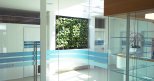Das moderne Ärztezentrum in Eggelsberg bietet den Patienten eine helle und freundliche Atmosphäre. Alle Bereiche sind barrierefrei zugänglich.